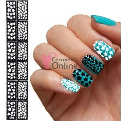 Stickere 3D sablon cu modele pentru unghii Cod F1204